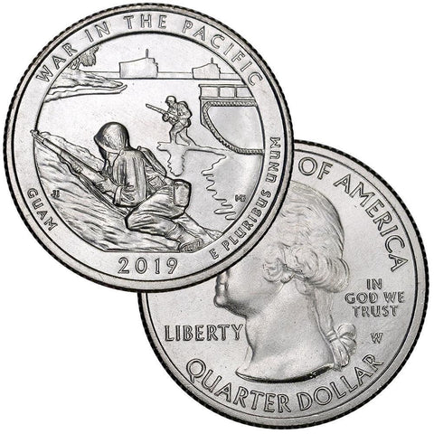 2019-W War In The Pacific, Guam National Park Quarter - Uncirculated