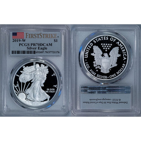 2019-W Proof American Silver Eagle - PCGS PR 70 DCAM First Strike