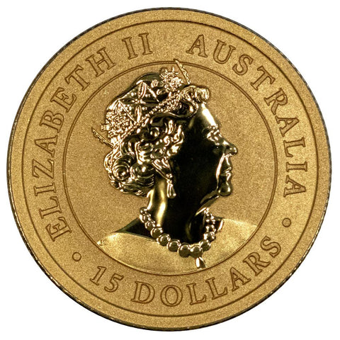 2021-P Australia $15 1/10 oz .9999 Gold Kangaroo - Gem Uncirculated in Mint Plastic