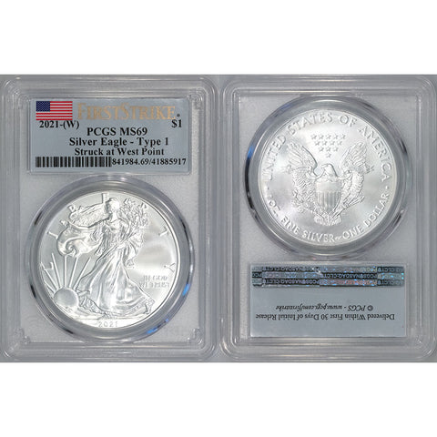 2021 Type-1 American Silver Eagle - PCGS 69 FirstStrike