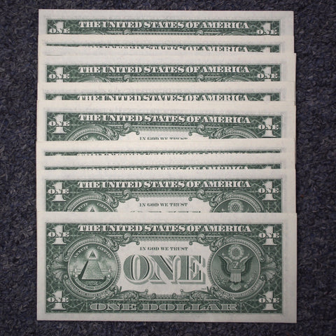 Pack of 25 Consecutive 1963-A $1 Federal Reserve Richmond Notes - Crisp Uncirculated