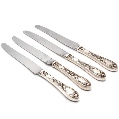 Set of S. Kirk & Son Rose Sterling Silver Place Knives