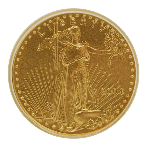 2004 1/10 oz / $5 Gold American Eagle ICG - MS70