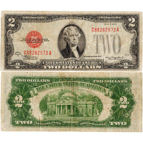 1928-D $2 Red Seal Legal Tender Note Fr. 1505 - Very Fine