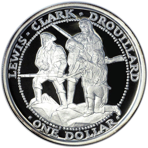 2003 Shawnee Proof Silver Dollar Lewis & Clark Expedition 1 oz .999 Silver Coin w/ C.O.A