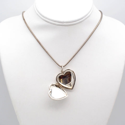 Tiffany & Co. Large Sterling Silver Heart Locket