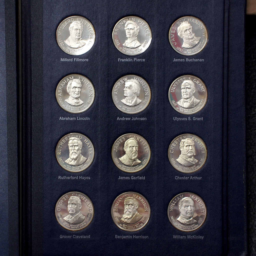 36-Coin Franklin Mint & American Express U.S. Presidents Sterling Silv
