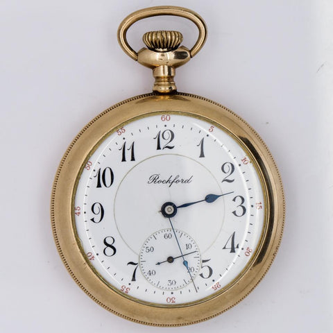1923 Gents 14KYGF 12S Illinois Criterion 17J Cushion Shape Pocket Watch  Sold NR