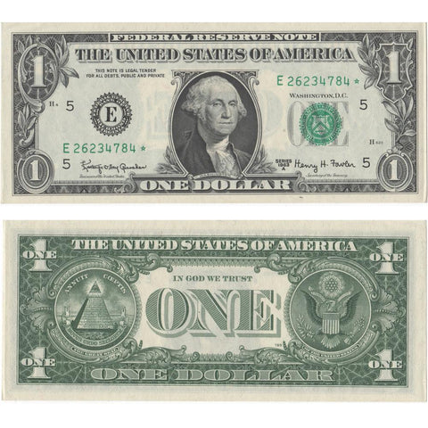 1963-A $1 Richmond Federal Reserve Note Fr. 1901-E* - Uncirculated