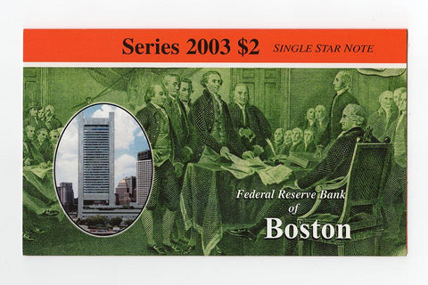 2003 $2 Federal Reserve 12 District Star Note Set w/ Deluxe Folders