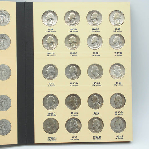 1932 to 1973 P-D-S Washington Quarter Set - Good/Very Good to Uncirculated