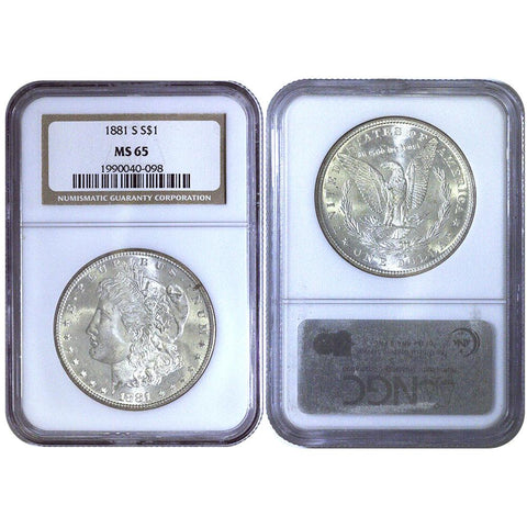 1881-S Morgan Dollar NGC - MS 65