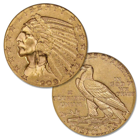 $5 Indian Gold Coin Special - PQ Brilliant Uncirculated