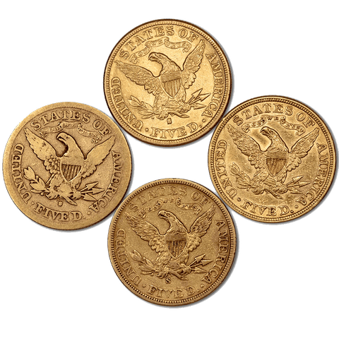 $5 Liberty Gold Coin Special - F/VF, XF/AU & PQ BU Coins - Dates of Our Choice