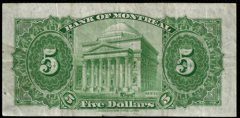 1935 $5 Bank of Montreal Various | Gordon, Charlton 505-60-02 ~ Very Fine
