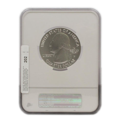 2014-P 5oz Silver Everglades National Parks Quarter - NGC SP70