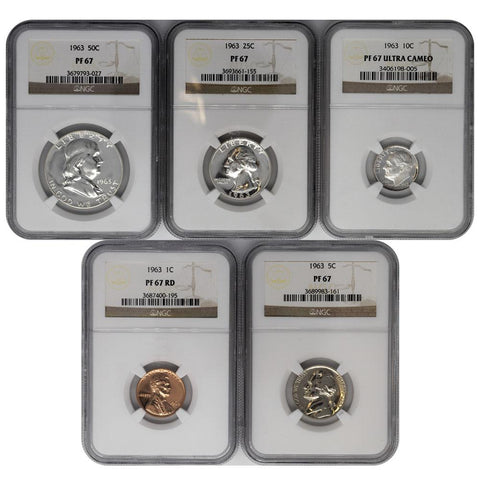 1963 Certified Flat Pack Proof Set - NGC PF67