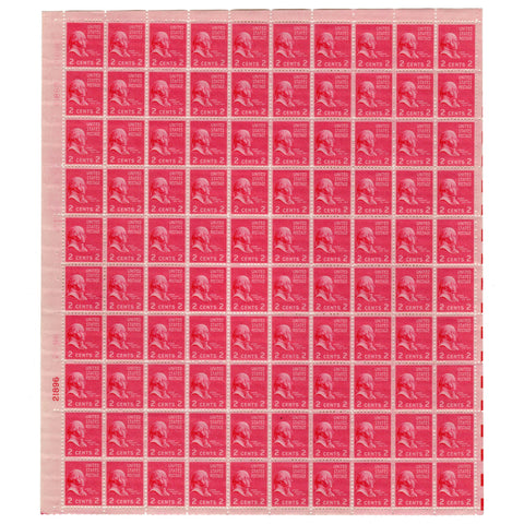 1938 2 Cent  Scott# 806 John Adams Stamp Sheet