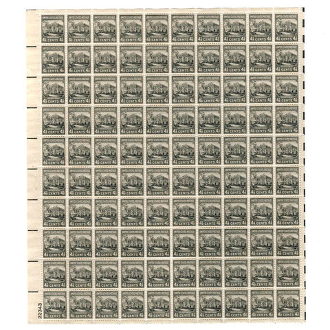 1938 4-1/2 Cent  Scott# 809 The White House Stamp Sheet