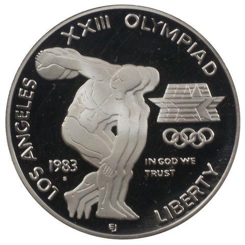 1983-S XXIII Olympiad Commemorative Silver Proof Dollar - in OGP w/ COA