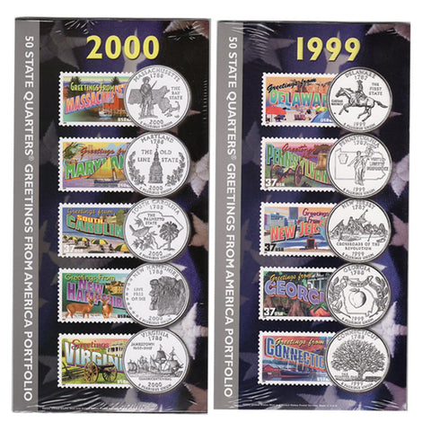 1999-2004 State Quarters "Greetings From America" Portfolio Set
