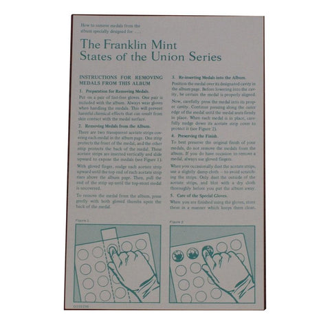 Franklin Mint States Of The Union Series Sterling Silver 50-Coin Set