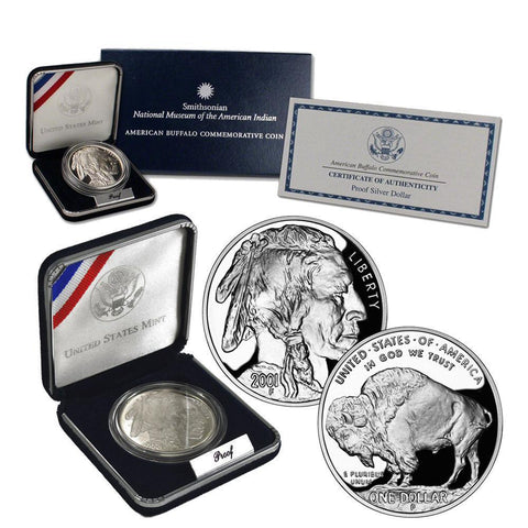 2001-P American Buffalo Commemorative Proof Coin in OGP with COA