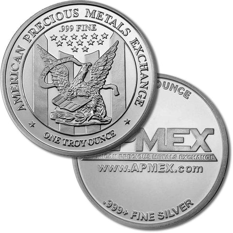 American Precious Metals Exchange 1 oz .999 Silver Round - 20 Coin Rolls
