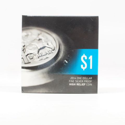 2014 $1 Australian Silver Proof High Relief Coin