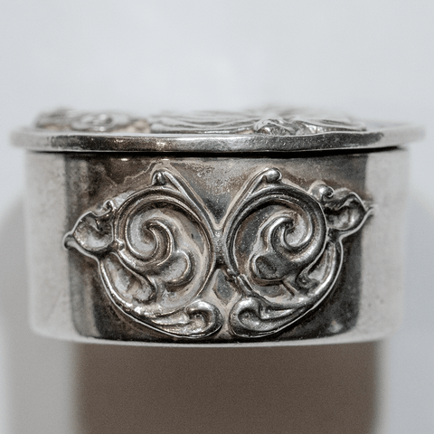 1984 Sterling Silver Pill Box by BAC of London, 28mm Diameter