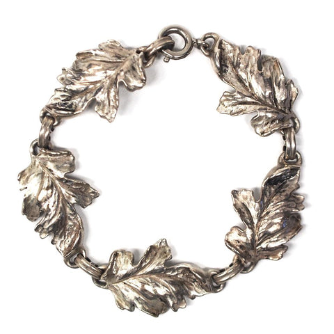 Danecraft Sterling Silver Oak Leaf Bracelet