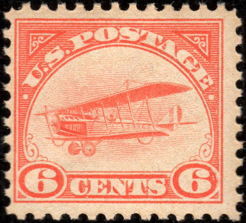 Scott #C1 1918 6¢ Jenny Orange - Fine/VF NH Mint