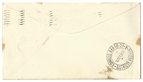 First Day Cover Air Post 1933 Century of Progress - Graf Zeppelin Envelope Back