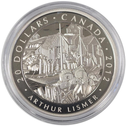 2012 $20 Canada "Nova Scotia Fishing Village" Silver Coin - Gem in Capsule w/ C.O.A.