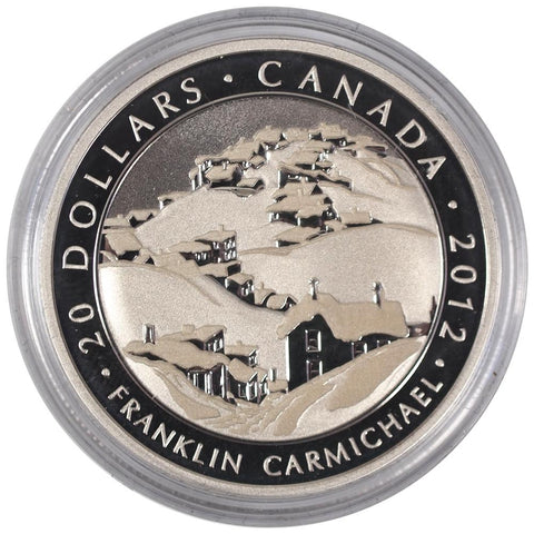 2012 $20 Canada "Houses, Cobalt" Silver Coin - Gem in Capsule w/ C.O.A.