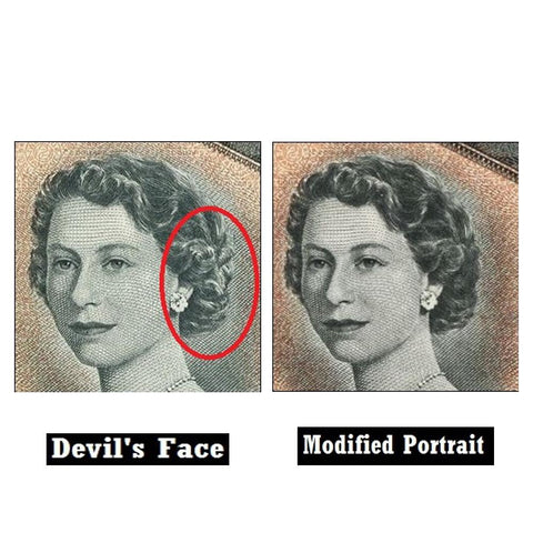 1954 $10 Canada Devil's Face & Modified Note Pair - Very Fine