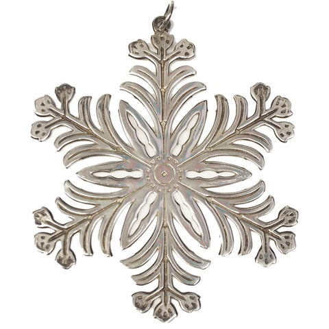 1973 Metropolitan Museum of Art Sterling Silver Snowflake Christmas Ornament