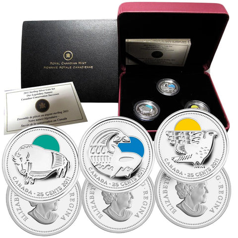 2011 Sterling Silver Coin Set - Our Legendary Nature: Canadian Conservation Successes w/ O.G.P. & C.O.A.