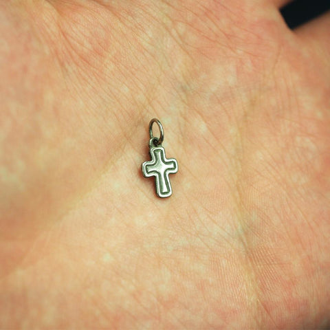 James Avery Retired Small Cross Sterling Silver Pendant/Charm