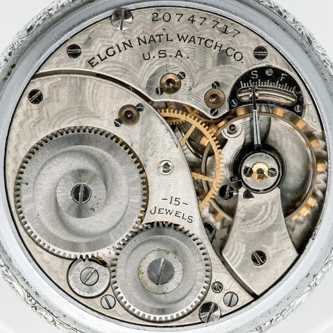 1918 Elgin Pocket Watch - Grade 315, Model 3, 15 Jewel, Size 12s