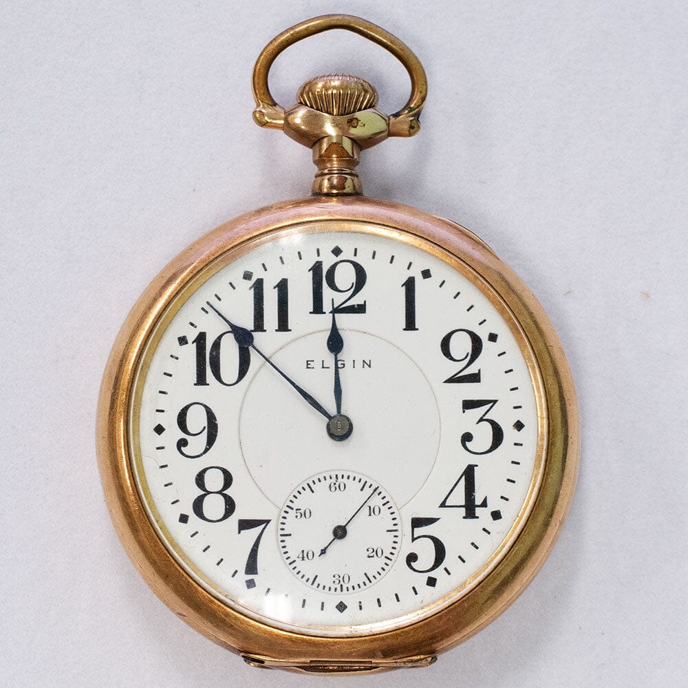 1908 Elgin GF Railroad Grade Pocket Watch 21 Jewel, Grade 270 Verita