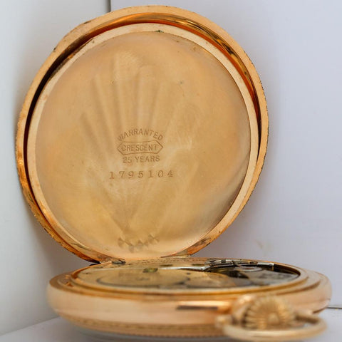 1912 Elgin Pocket Watch - Grade 315, Model 3, 15 Jewel, Size 12s - Hand Engraved