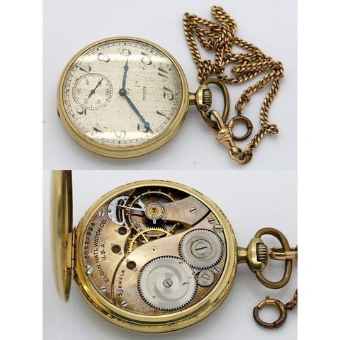 Three Elgin Pocket Watches for Parts - Not Running