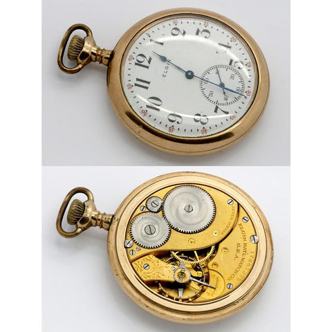 Three Elgin Pocket Watches for Parts - Not Running