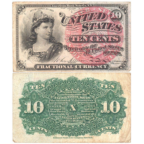 (1869-1875) 4th Issue 10¢ Fractional Fr. 1259 ~ Very Fine