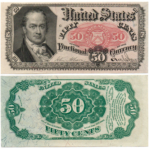 (1874-1876) 5th Issue 50¢ Fractional Fr. 1381 - Crisp Uncirculated (G Plate)