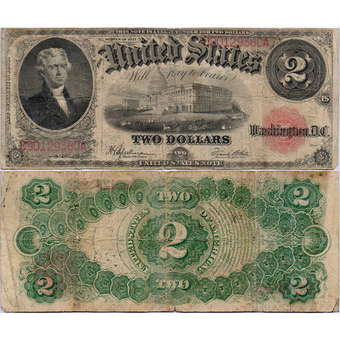 1917 $2 Legal Tender Note Fr.60 - Fine