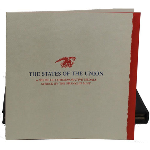 Franklin Mint States Of The Union Series Sterling Silver 50-Coin Set