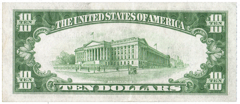 1934-A $10 North Africa Emergency Issue Silver Certificate, FR.2309 - Crisp Uncirculated