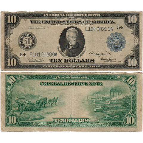 1914 $10 Federal Reserve Bank of Richmond Fr. 921 - Net Very Good